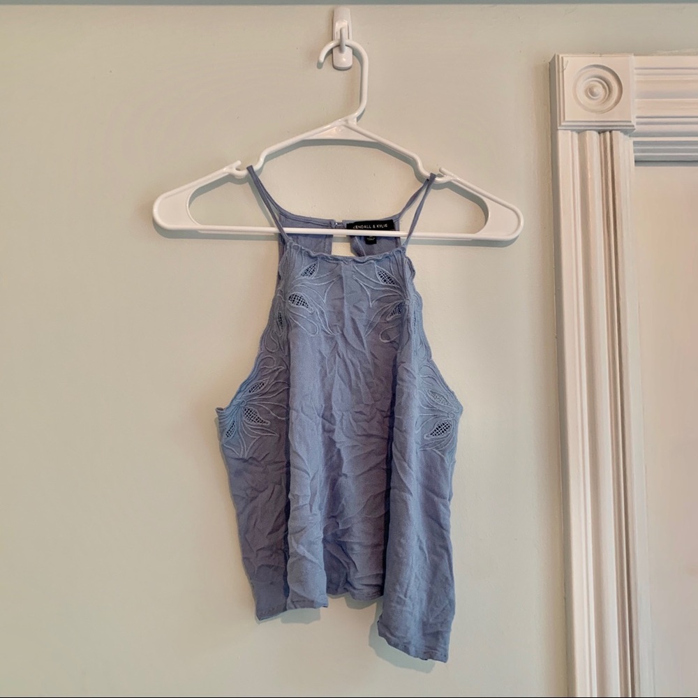 Kendall & Kylie Blue Cropped Tank